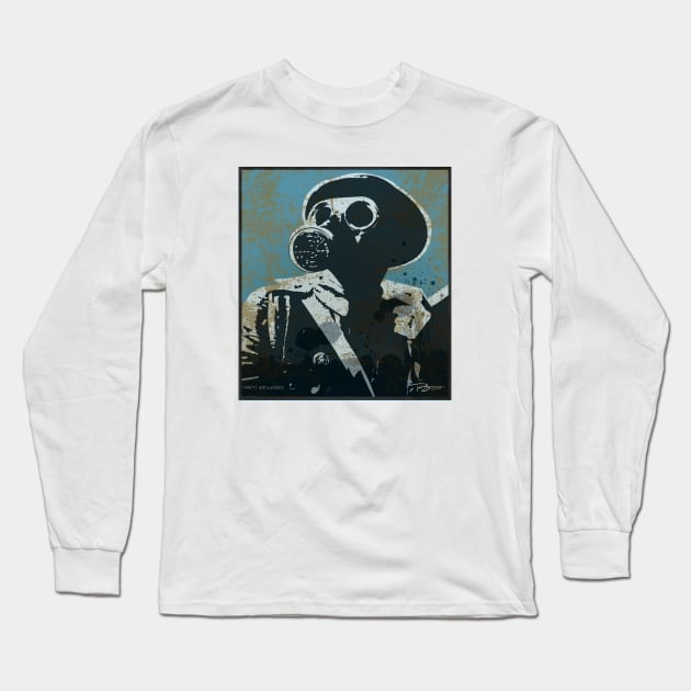 Gas Mask Gus Long Sleeve T-Shirt by i4ni Studio